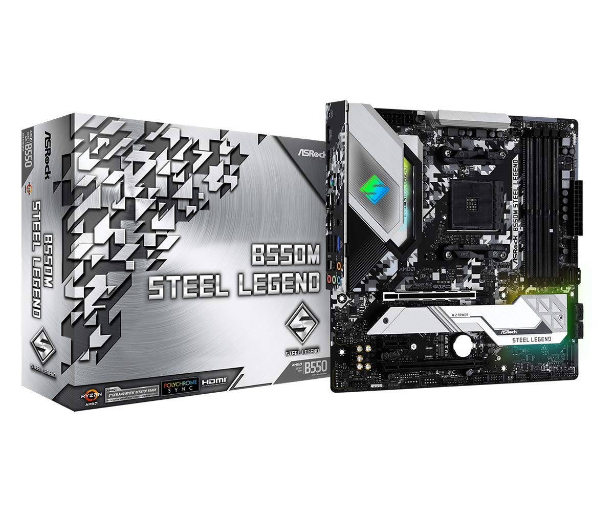 ASROCK　B550M steel legend Ryzen マザーボード Amazon.com: ASRock B550M Steel Legend Supports 3rd Gen AMD AM4